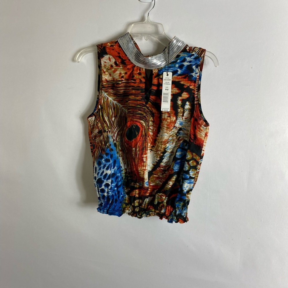Zoe D blouse New 100% linen